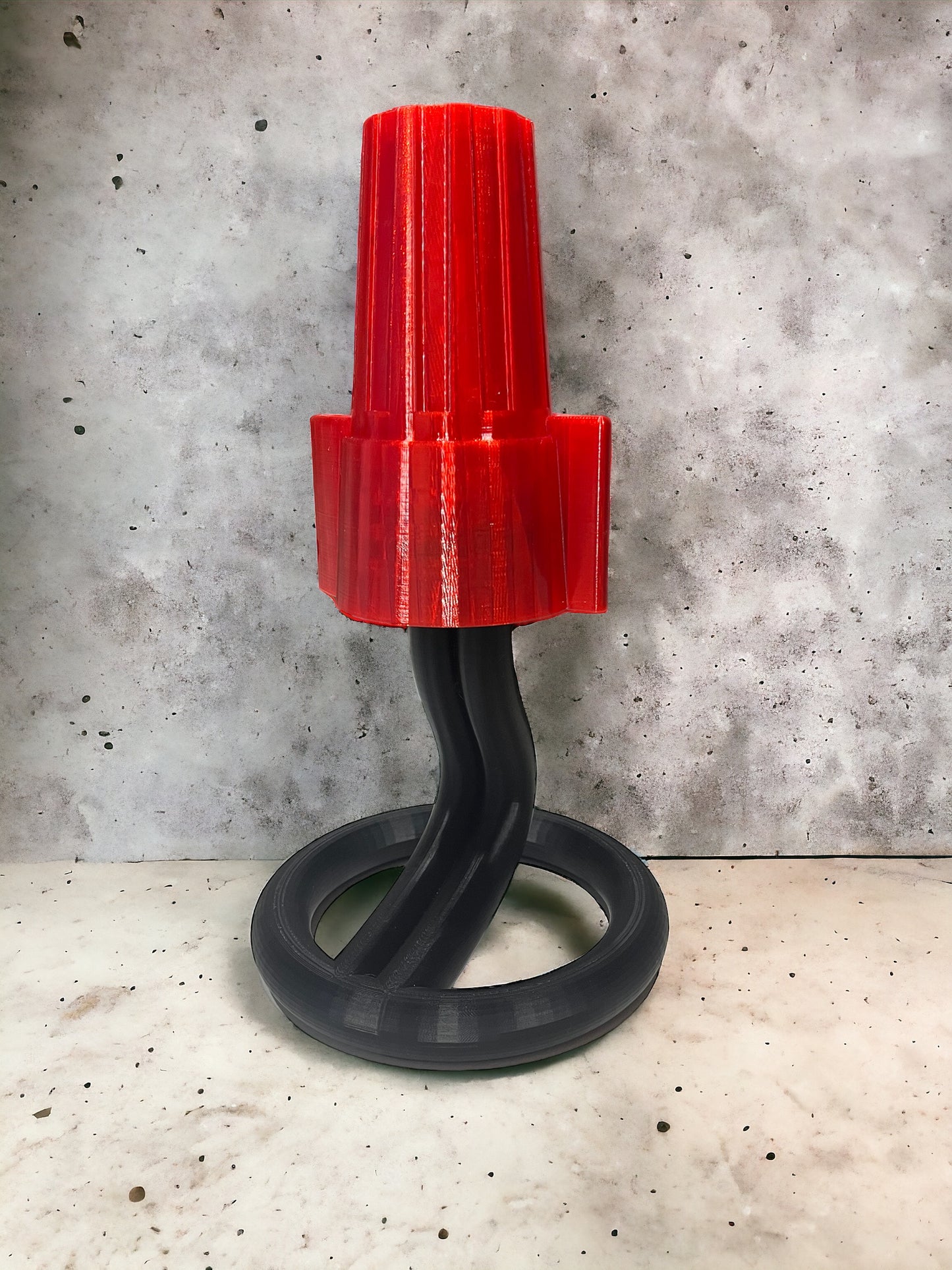 12" Tall Wire Nut Lamp